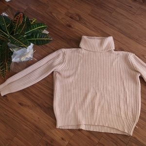 Millennial Pink Cozy Turtleneck Sweater